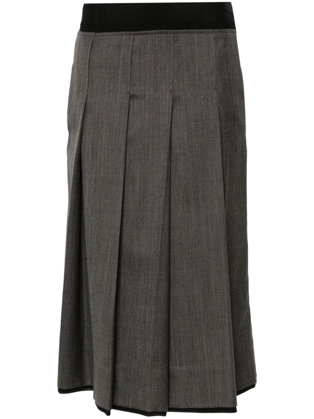 スカート IBRIGU FW24 KIMONO BOUCLE WOOL SKIRT (12IB SWO001 MICRO) Ibrigu Kimono boucle wool skirt available on Bernardelli