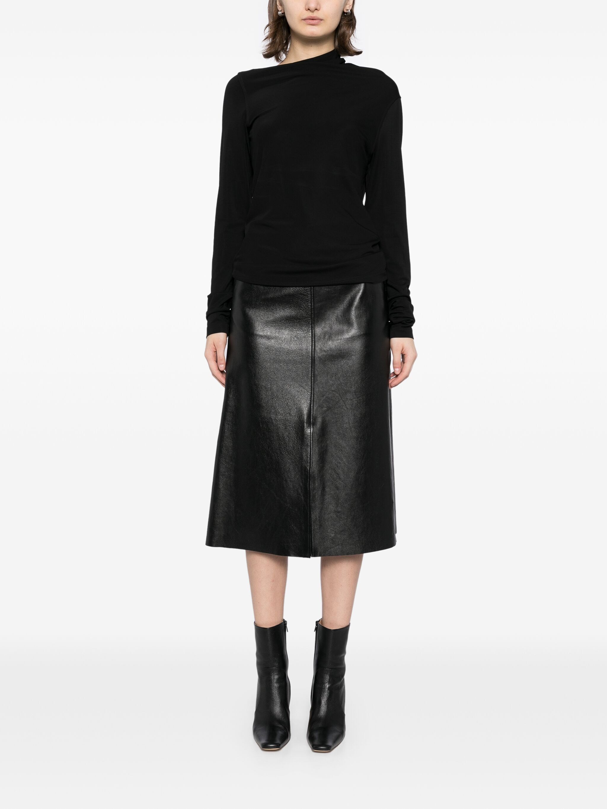 Toteme Draped jersey top available on Bernardelli Stores – 19385