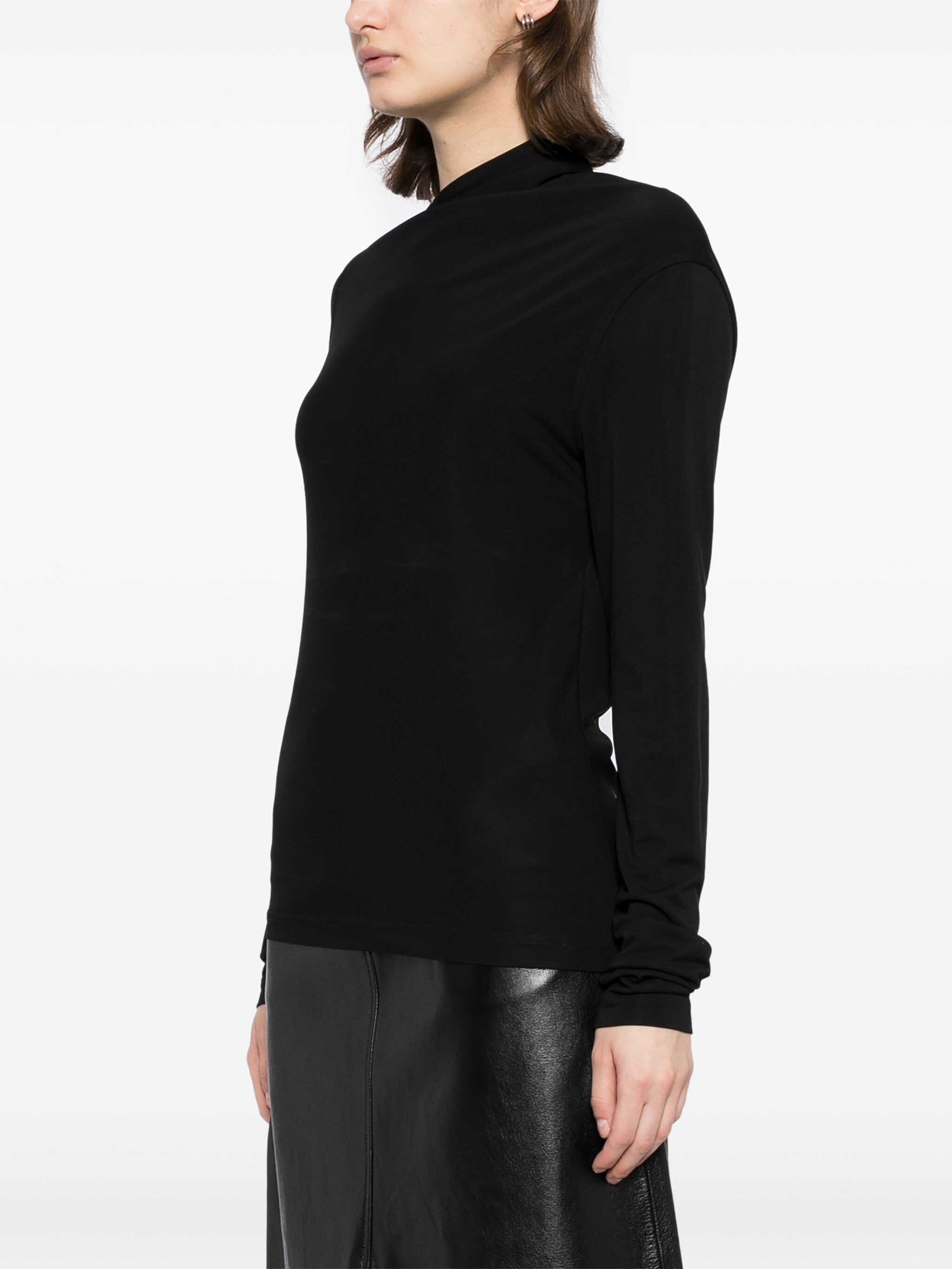 TOTEME｜ (Draped Jersey Top (251-WRT4462-FB0162 001)) Draped Jersey Top – PILOT / POWELL