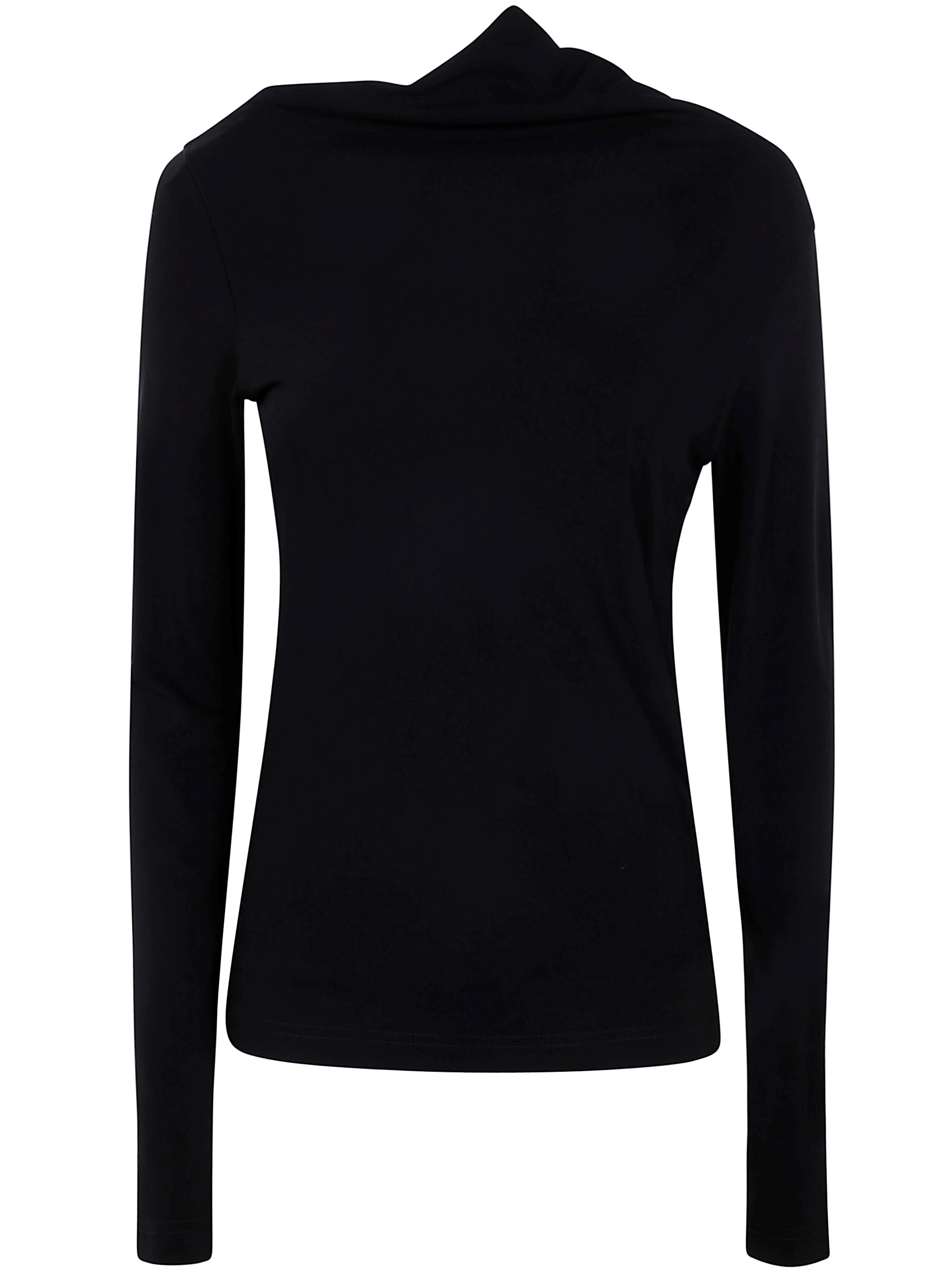 TOTEME| (Draped Jersey Top (251-WRT4462-FB0162 001)) Toteme Draped jersey top available on Bernardelli Stores – 19385