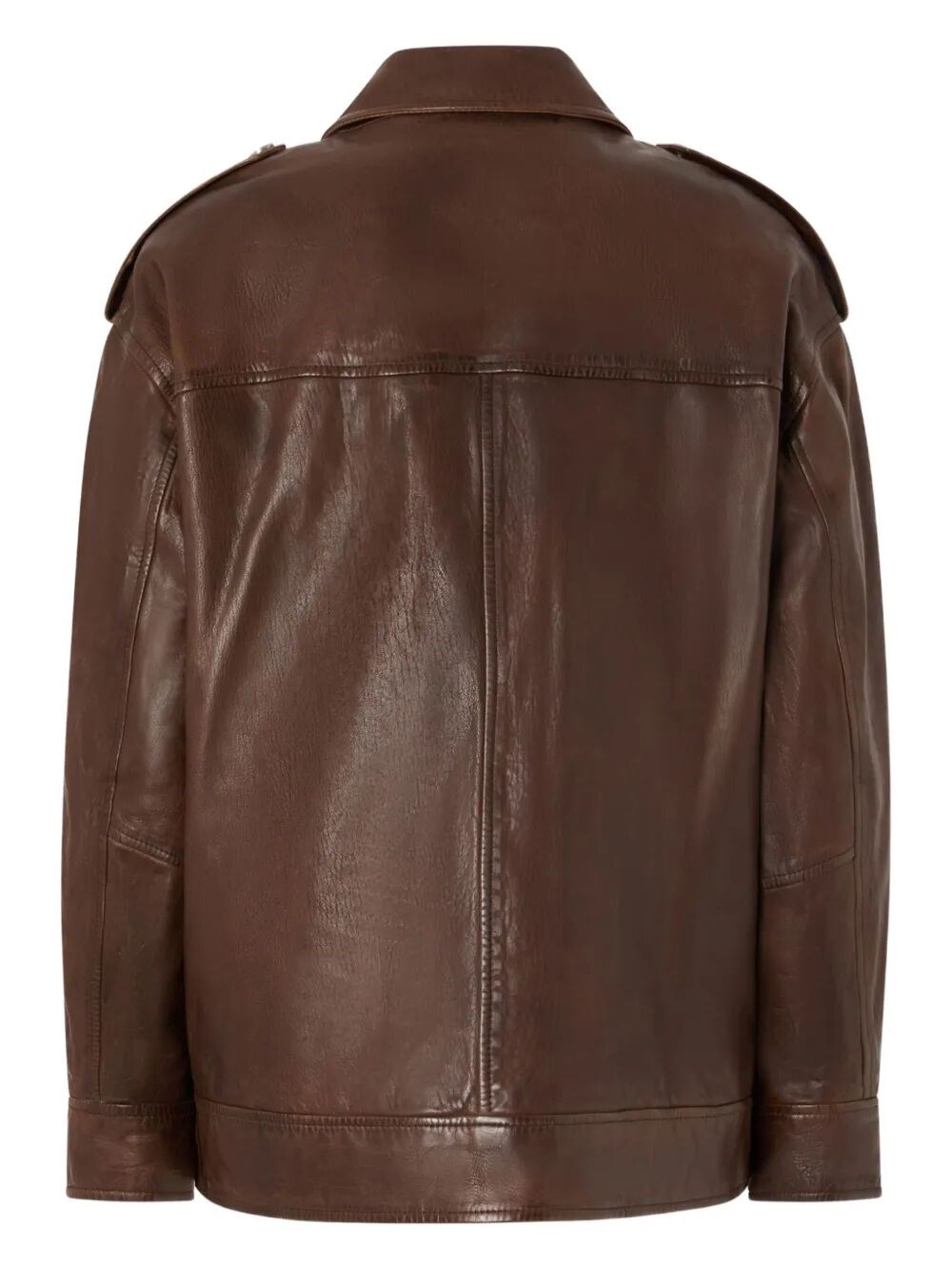 Pinko Fever wash leather jacket available on Bernardelli