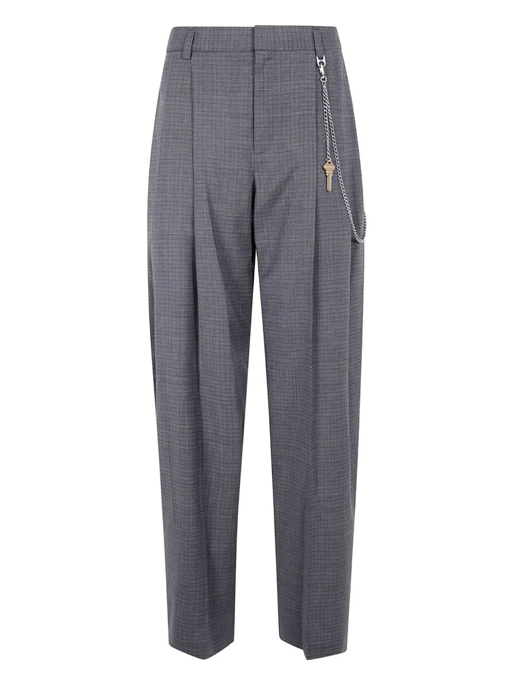 パンツ Alexander Wang MID-RISE TROUSER WITH CHAIN (1WC3254871 085) ALEXANDER WANG - Women Chain Mid-Rise Trouser – Atelier New York